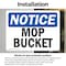 Signmission Mop Bucket, 7 in W x Rectangle, Vinyl Decal OS-2PACK-NS-D-57-L-14243 - alternate 5
